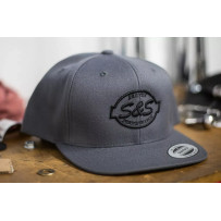 Snapback Hat — One Size, Gray, Wool
