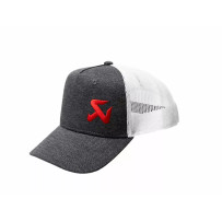 Kid's Akrapovic Trucker Hat — One Size, Snapback, Gray