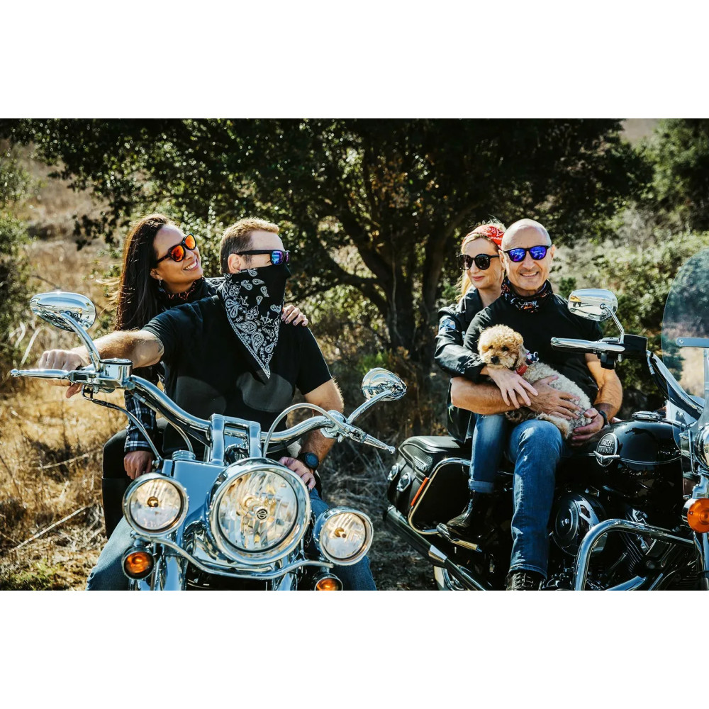 Pañuelo de algodón — 22" x 22", negro