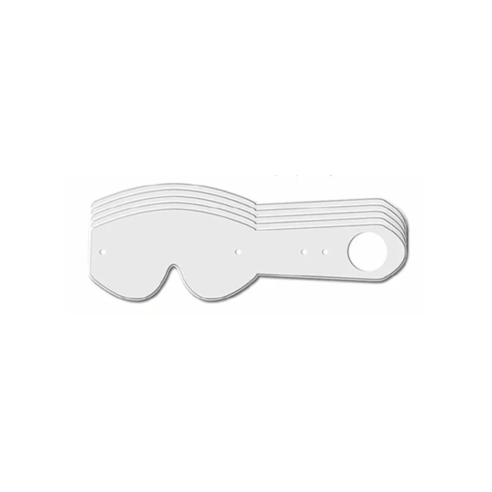 Advance Goggle Tear Offs — Adult, 10-pack, clear