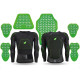 Centurion BV1 Bodyguard infantil — Talla S, negro, verde