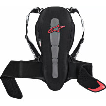 Nucleon KR-2 Protector de espalda — XS, Negro, Rojo, Gris