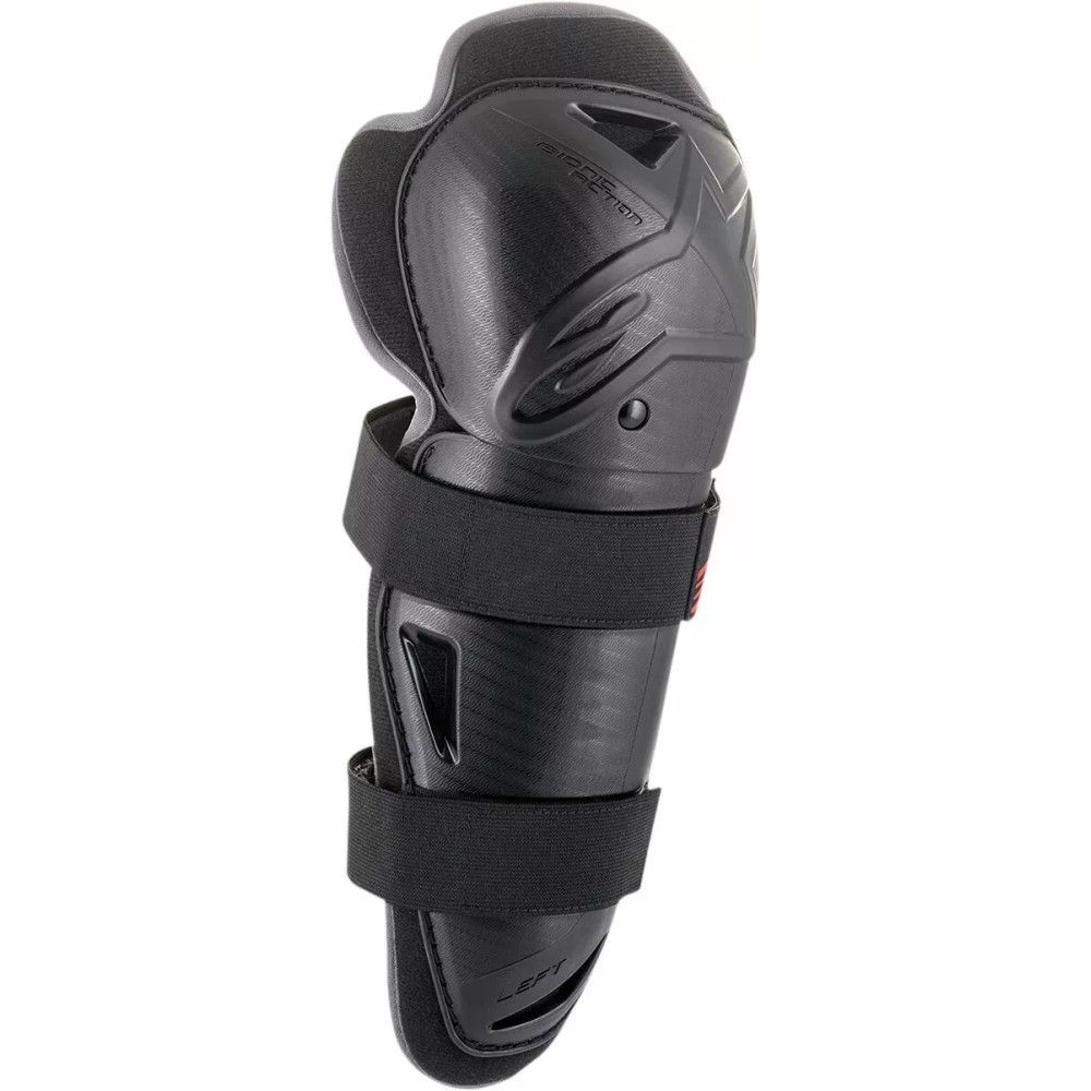 Youth Bionic Action Knee Protector — One Size, Black, Red