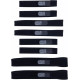Juego de correa simple RK-7/10 Series PLASMA para rodillera — L/XL, negro