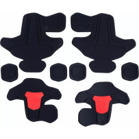 RK-7 PLASMA Frame & Hinge Padding Replacement Set — Size S, Black/Red
