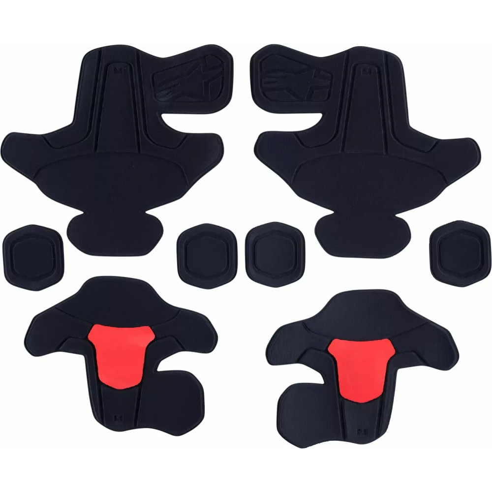 RK-7 PLASMA Frame & Hinge Padding Replacement Set — L, Black/Red