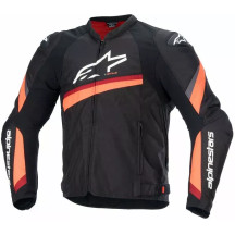 Chaqueta T-GP R v4 — Talla S, Corte deportivo, Negro/Rojo
