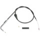 Cable de vinilo negro — 82,5 cm funda, 12,1 cm recorrido, codo 70°