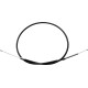 Cable de Embrague de Vinilo Negro de Alta Eficiencia — 119,5 cm carcasa, 17 cm recorrido, ajustador inferior