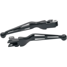 Slotted Wide Blade Lever Set — Brake & Clutch, Black matte