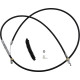 Cable de embrague de vinilo negro de alta eficiencia — 140,5 cm carcasa, 52,5 cm ajustador, 71 mm recorrido
