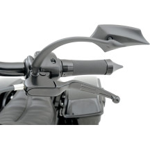 Slotted Wide Blade Lever Set — Brake & Clutch, Black matte