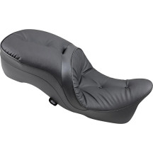 Backrest Compatible 2-Up Leather Touring Seat — 80 cm (31-1/2"), Black