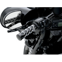 Slotted Wide Blade Lever Set — Brake & Clutch, Black matte