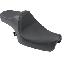 Predator III Seat — 68 cm overall, 28 cm driver width, fits Drag & most Harley‑Davidson sissy bars, Black