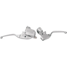 Brake/Clutch Lever Assembly — 15 mm bore (brake & clutch), 25.4 mm clamp (1"), chrome