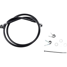 Stainless Steel Brake Line Kit — 106 cm, Black