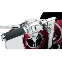 Brake/Clutch Lever Assembly — 15 mm bore (brake & clutch), 25.4 mm clamp (1"), chrome