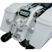 Soporte acortado trasero para intermitente de 10" — cromado