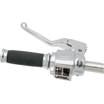 Handlebar Control Kit w/o Switches — Clamp diameter 25.4 mm (1"), Master cylinder bore 19.1 mm (3/4"), Chrome
