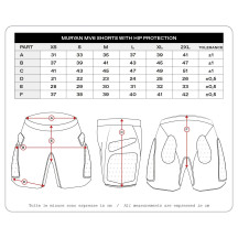 Muryan MV6 Corto — 2XL, Protector de cadera