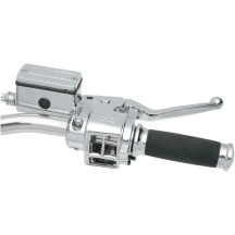 Handlebar Control Kit w/o Switches — 25.4 mm (1") clamp, 15.9 mm (5/8") bore, Chrome