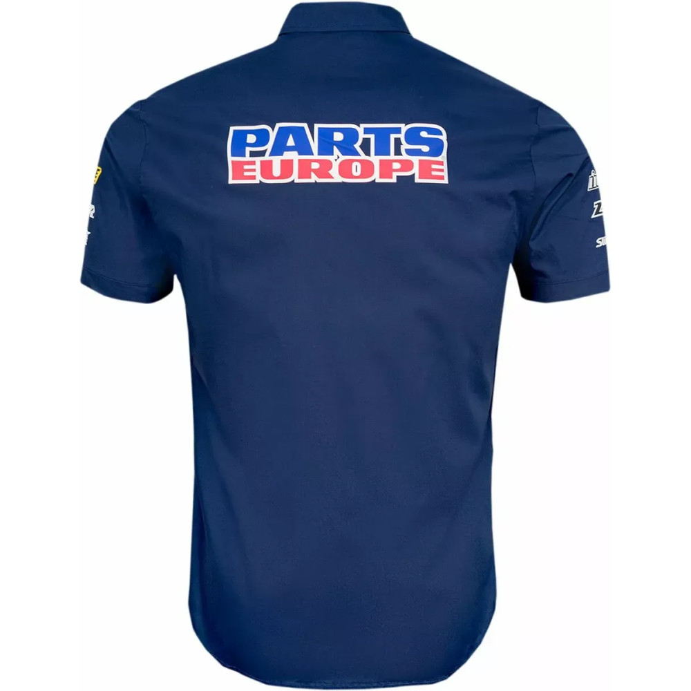 Parts Europe Button Down Short Sleeve — S, Dark Blue