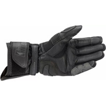 SP-2 v3 Leather Gloves — Size S, Anthracite, Black