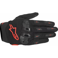 Guantes SP X 5 Air — S, Negro/Rojo fluorescente