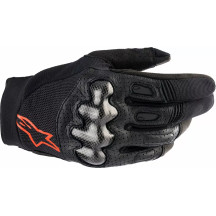 Megawatt V2 Guantes — Talla S, Rojo fluorescente/negro
