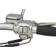 Kit de control de manillar con embrague mecánico — abrazadera 25.4 mm (1"), diámetro 14.3 mm (9/16"), cromado