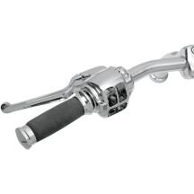 Handlebar Control Kit with Mechanical Clutch — 14.3 mm (9/16") bore, 25.4 mm (1") clamp, Chrome
