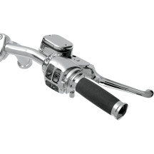 Handlebar Control Kit with Mechanical Clutch — 14.3 mm (9/16") bore, 25.4 mm (1") clamp, Chrome
