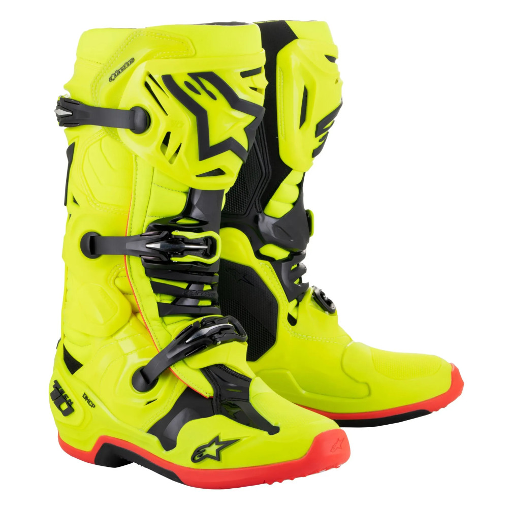 Tech 10 Botas — Talla EU 44.5, Amarillo fluorescente
