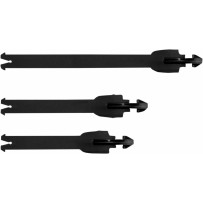Kit de correas para botas — Tech 1, Negro, Pack de 4