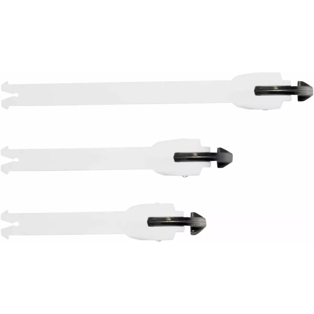 Kit de correas para botas — Para Tech 1, Blanco, paquete de 4