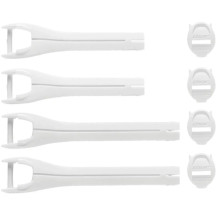 Blitz XP MX Boot Straps — Size 5-8, White