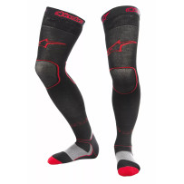 Calcetines Tech Layer Long MX — S/M, hasta la rodilla, negro, rojo