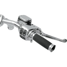 Handlebar Control Kit with Mechanical Clutch — 14.3 mm (9/16") bore, 25.4 mm (1") clamp, Chrome