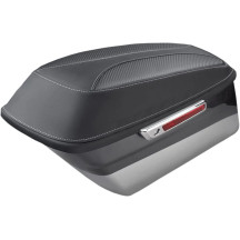 Bagger Lid Cover — Black, Pair