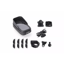 Universal GPS mount kit with Phone Case — Handlebar, Black
