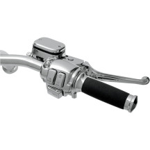 Handlebar Control Kit with Mechanical Clutch — 17.5 mm bore, 25.4 mm clamp, Chrome