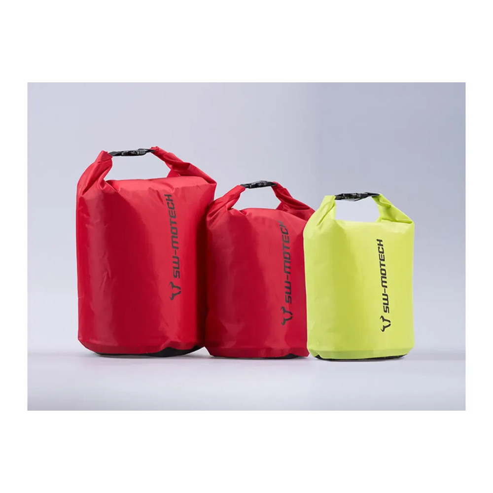 Drypack Storage Bag Set (4, 8 & 13 Liters) — 4 L, 8 L, 13 L, Red/Yellow, 3-pack