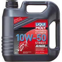 4T 10W-50 Street Engine Oil — 4 liter (1.05 US gal.)