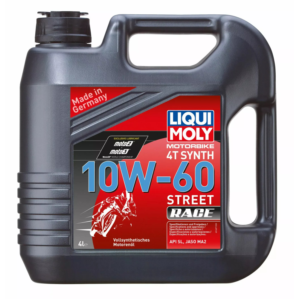 4T 10W-60 Street Race Engine Oil — 4 L (1.05 US gal)