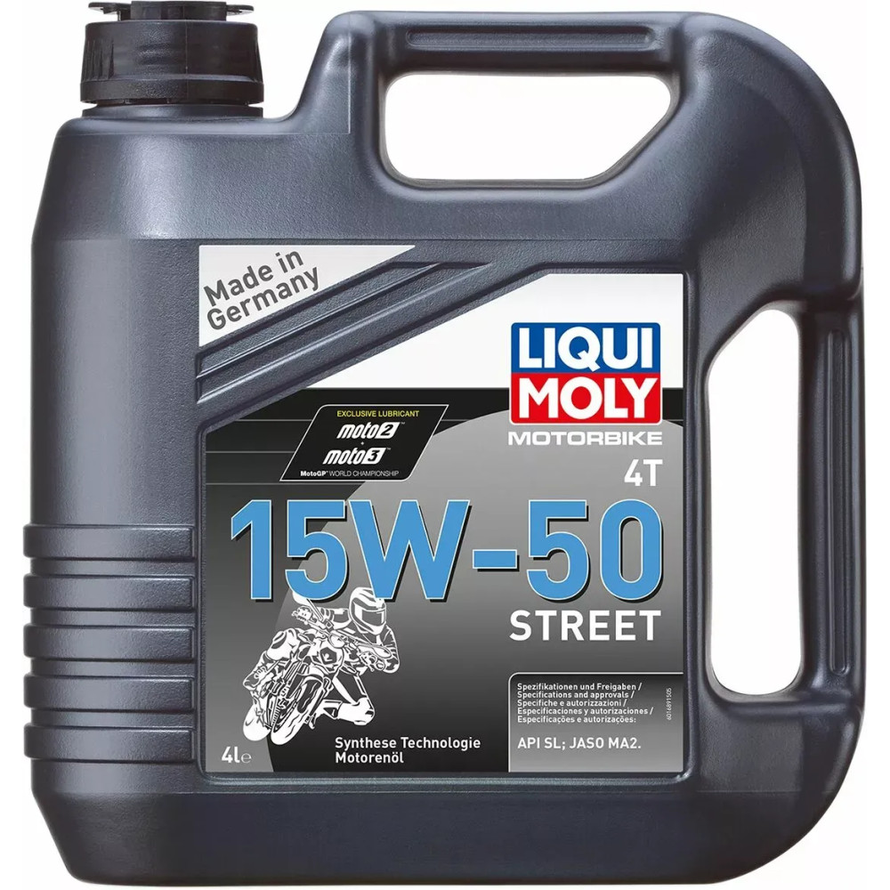 4T 15W-50 Street Engine Oil — 4 L, JASO MA2