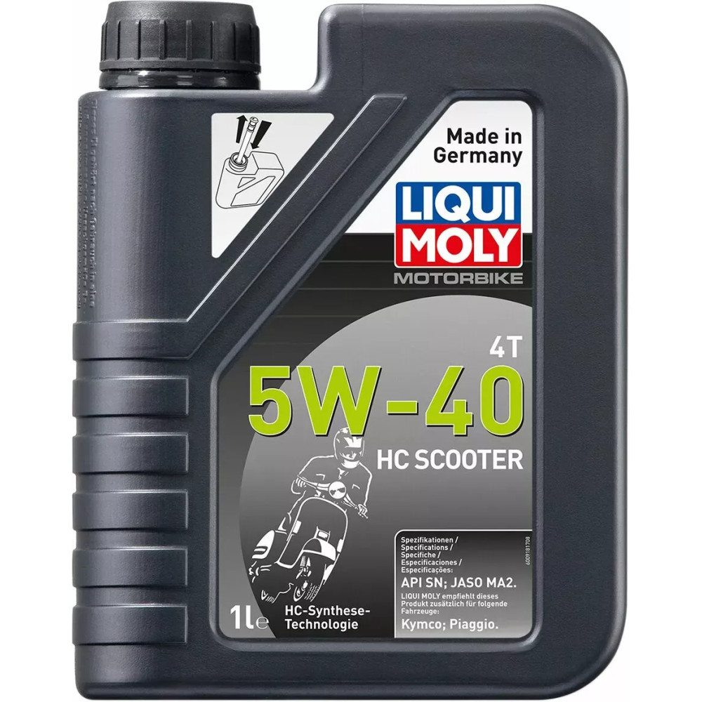 4T 5W-40 HC Street Engine Oil — 1 L, 4-stroke