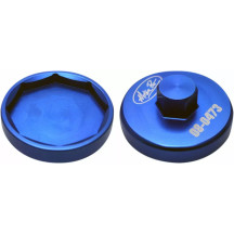 Fork Cap Socket — 43 mm, 45 mm, fits WP 4860 4CS ('13-'14 Husaberg, '14 KTM XC), Blue