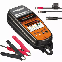 Moose Offroad OPTIMATE 2 DUO EU Cargador de Batería MSE — 12V, enchufe UE, negro