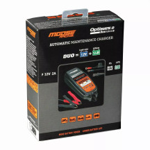 Moose Offroad OPTIMATE 2 DUO EU Cargador de Batería MSE — 12V, enchufe UE, negro